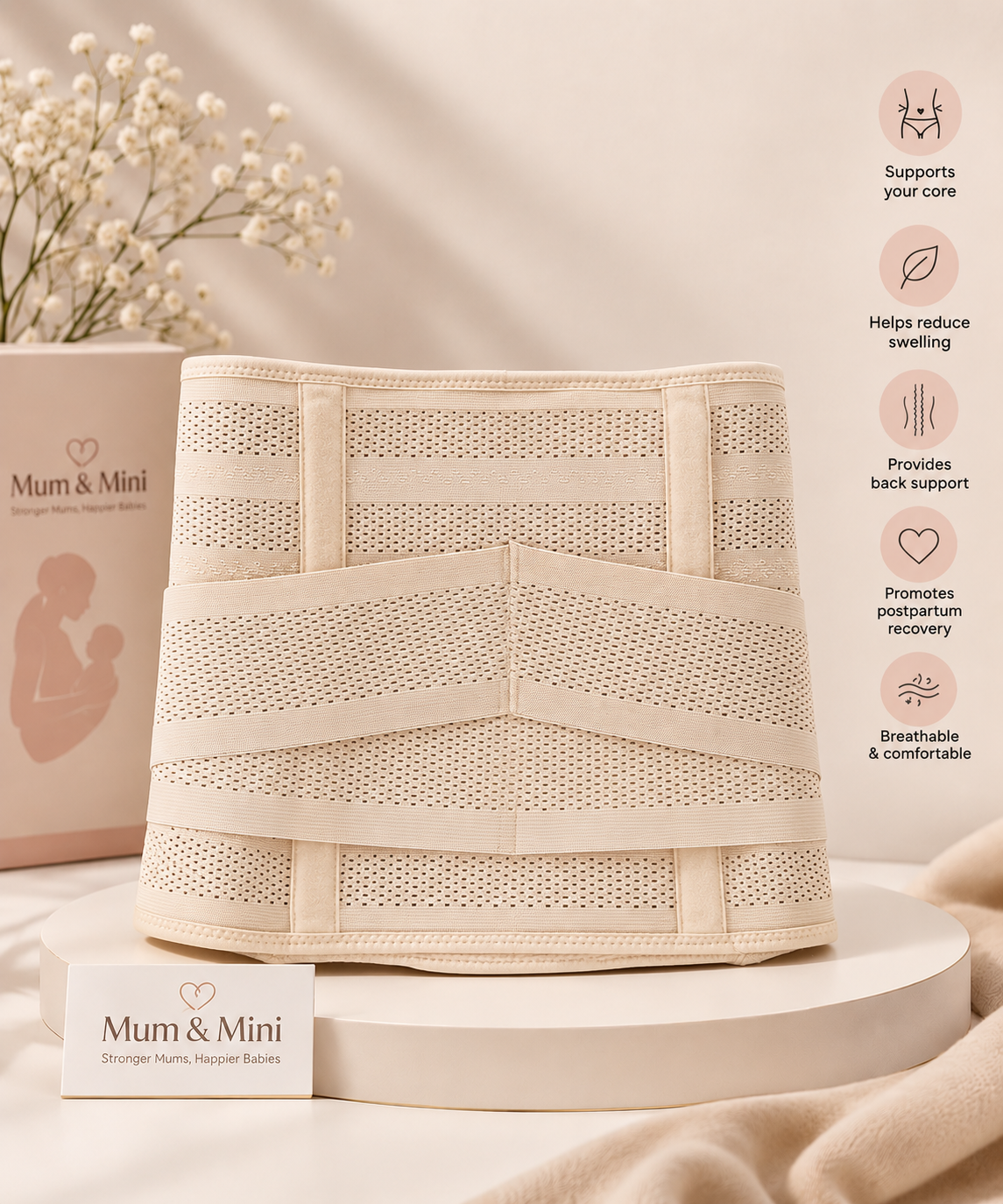Mum & Mini™ Bounce Back Belt — Postpartum Belly Recovery